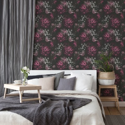 Papel pintado Rosas Rosa 2