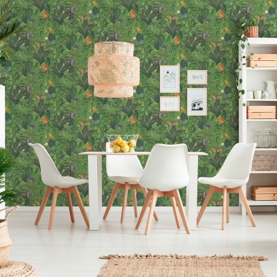 Paper pintat Tropical Safari Verd Viu Paper pintat Tropical Safari Verd Viu