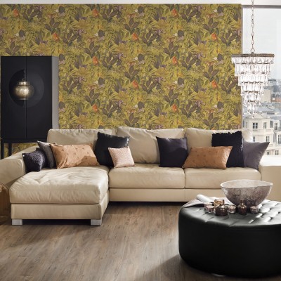 Papel pintado Tropical Safari Ocre