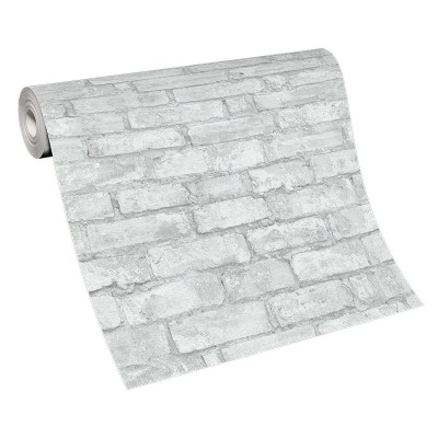 Papel Pintado LADRILLO VINILICO GRIS