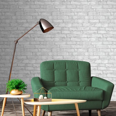 Papel Pintado LADRILLO VINILICO GRIS