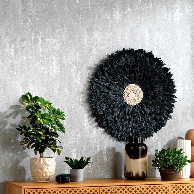 Papel pintado TEXTURA DESGASTADA PLATA Y GRIS