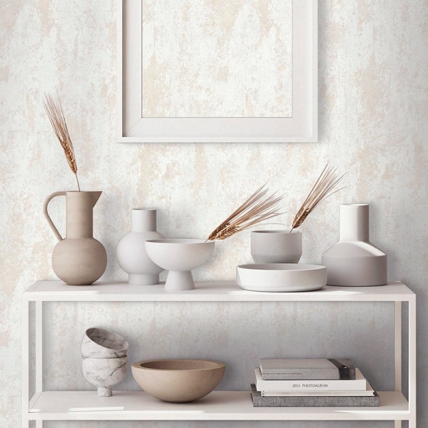 Papel pintado TEXTURA DESGASTADA BEIGE PERLADO