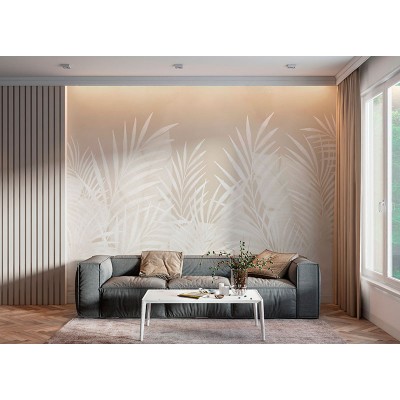 Mural Leaves Beige ANIM052