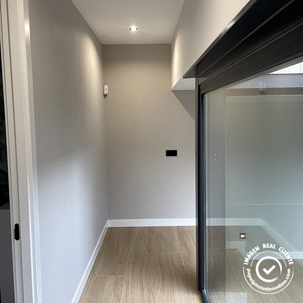 Papel de parede LISO TEXTURA CINZA...