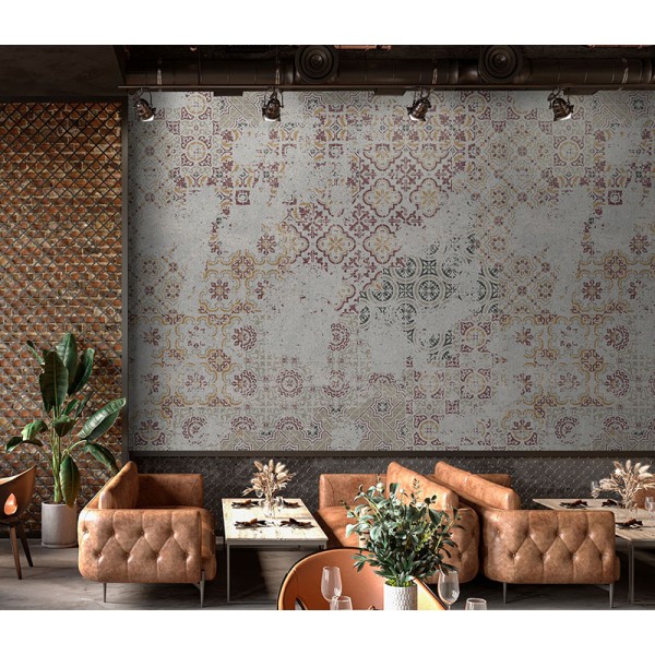 Mural Essentials Old Tiles Warm 752-079 Mural Essentials Old Tiles Warm 752-079