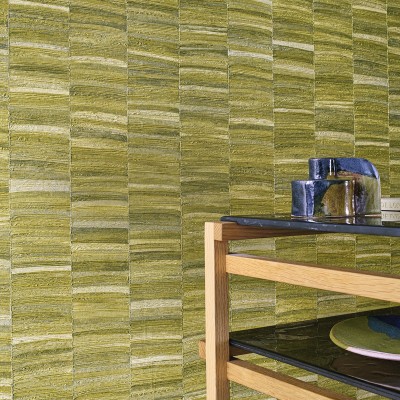 Papel pintado TEXTURA MADERA VERDE 2