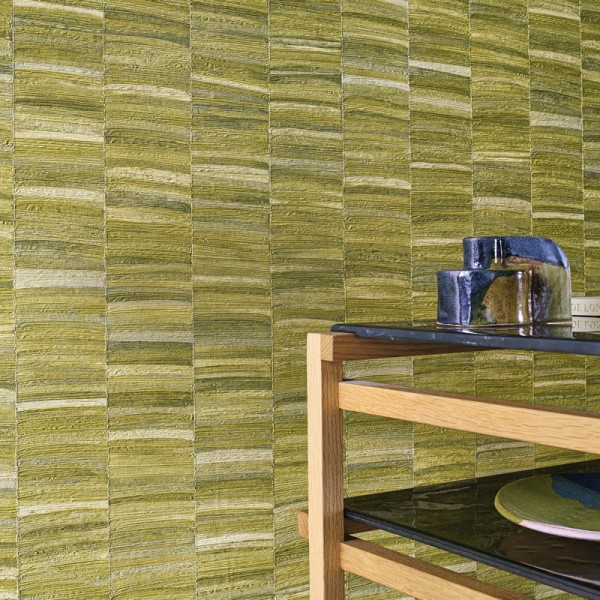 Papel de parede TEXTURA MADEIRA VERDE