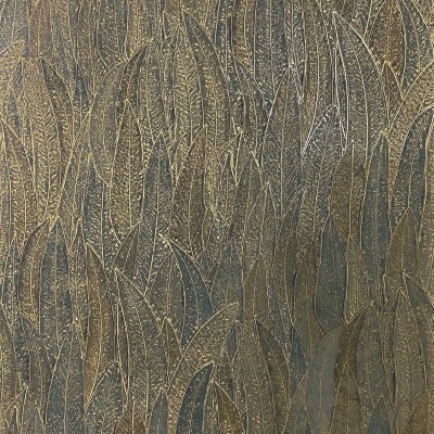 Papel pintado HOJAS DE EUCALIPTO MARRÓN AZULADO DORADO Papel pintado HOJAS DE EUCALIPTO MARRÓN AZULADO DORADO