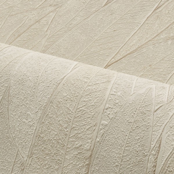 Papel de parede de FOLHAS DE EUCALIPTO BRANCO SUJO