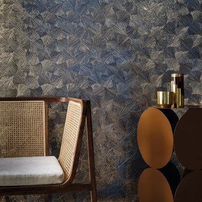 Paper pintat PETXINES BLAU I DAURAT 2