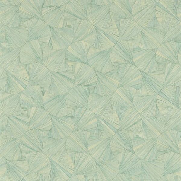 Papel pintado CONCHAS VERDE AGUA