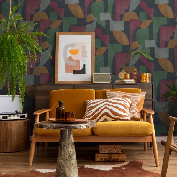 Paper pintat FORMES GEOMÈTRIQUES BERRY Paper pintat FORMES GEOMÈTRIQUES BERRY