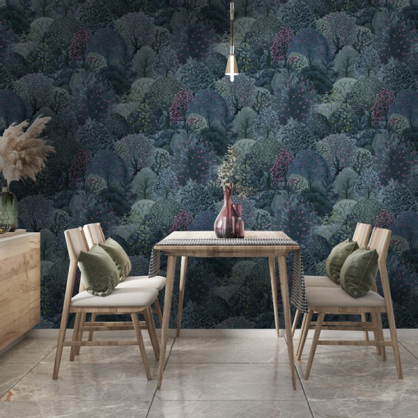 Paper pintat ARBORETUM BLAU