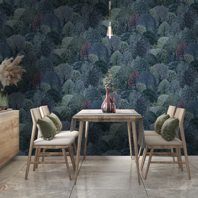 Paper pintat ARBORETUM BLAU