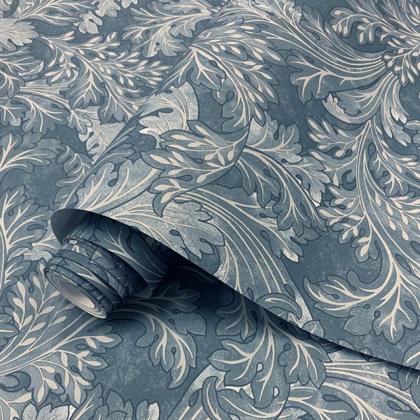 Papel de parede FOLHAS ELEGANTES AZUIS Papel de parede FOLHAS ELEGANTES AZUIS