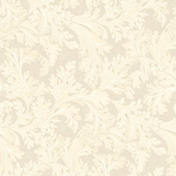 Papel de parede FOLHAS ELEGANTES CREME