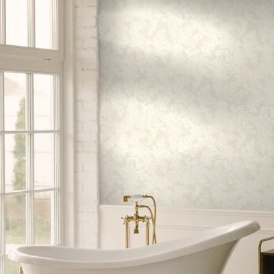 Papel de parede FOLHAS ELEGANTES CREME