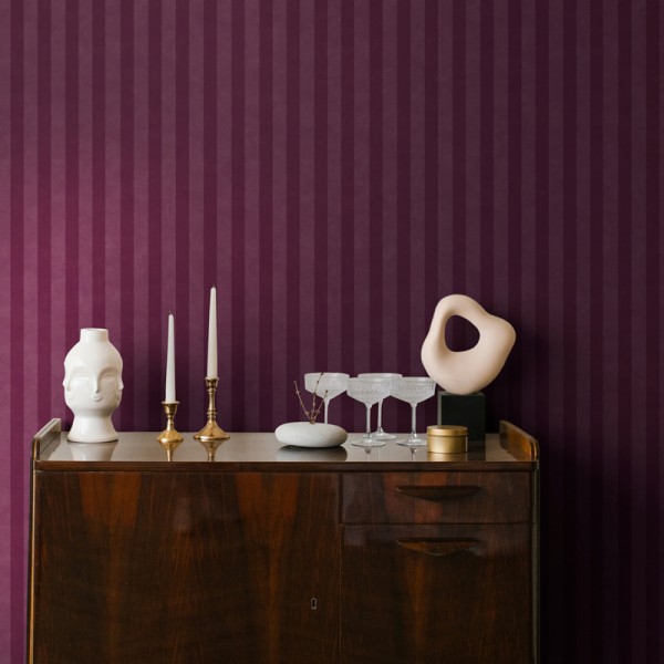 Papel pintado RAYAS BERRY Papel pintado RAYAS BERRY