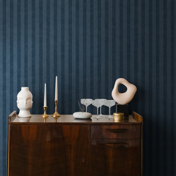Papel pintado RAYAS AZUL Papel pintado RAYAS AZUL