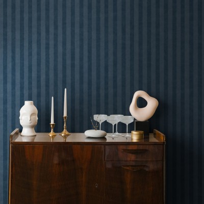 Papel pintado RAYAS AZUL Papel pintado RAYAS AZUL