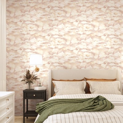 Papel pintado NUBES BEIGE ROSADO