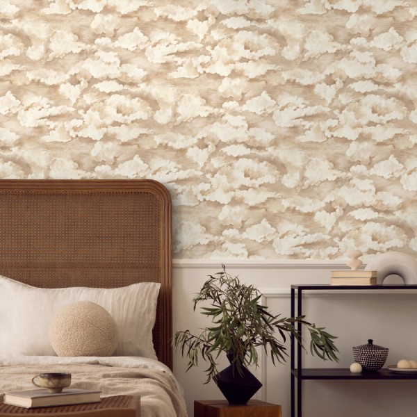 Paper pintat NÚVOLS CREMA Paper pintat NÚVOLS CREMA