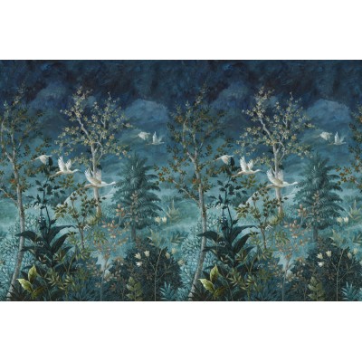Paper pintat MURAL MIDNIGHT CANOPY