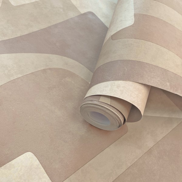 Papel de parede FORMAS GEOMÉTRICAS BEGE NATURAL