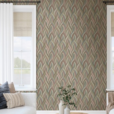 Papel pintado ARABESCO ROSA, VERDE Y AQUA Papel pintado ARABESCO ROSA, VERDE Y AQUA