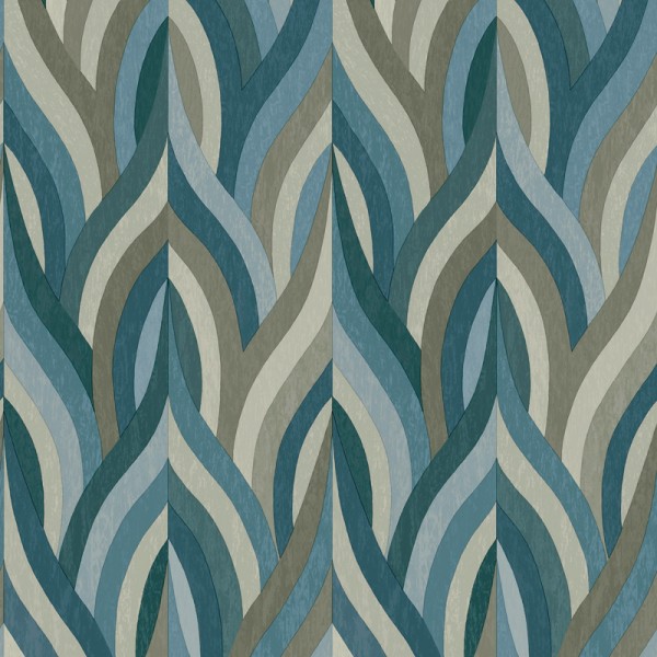 Papel de parede ARABESCO AZUL