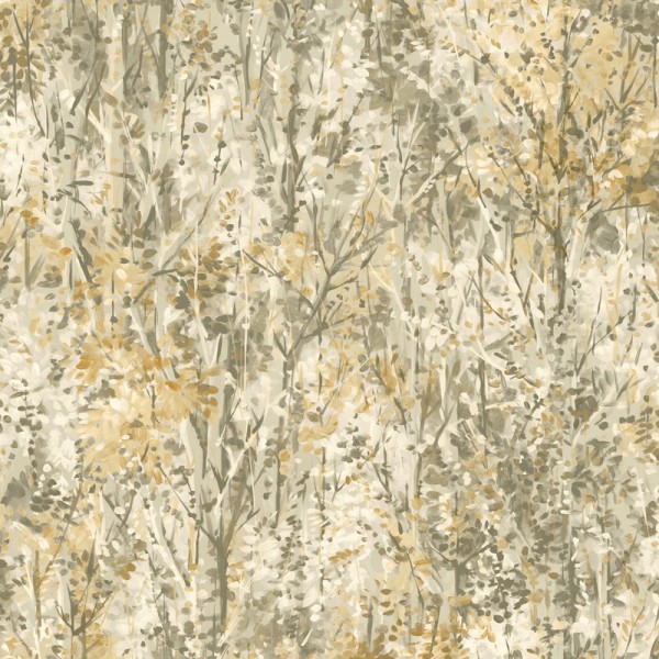 Paper pintat BRANQUES ARBRES GRIS I TARONJA