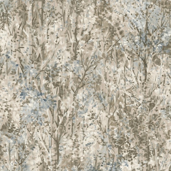 Paper pintat BRANQUES ARBRES BEIGE I BLAU