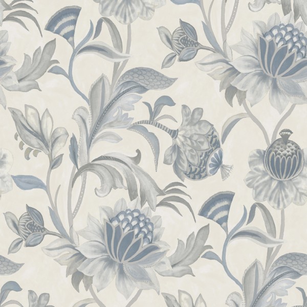 Papel de parede FLORAL CLÁSSICO AZUL