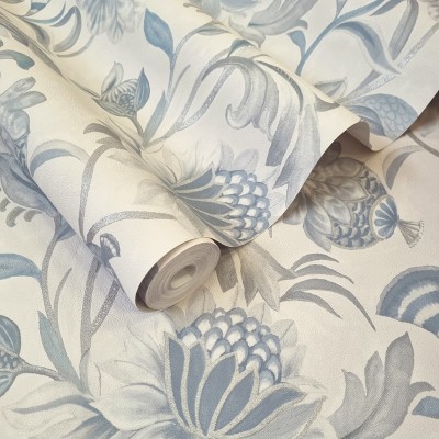 Papel de parede FLORAL CLÁSSICO AZUL