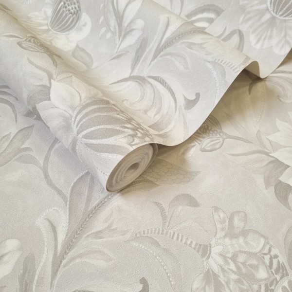 Papel pintado FLORAL CLÁSICO GRIS Papel pintado FLORAL CLÁSICO GRIS