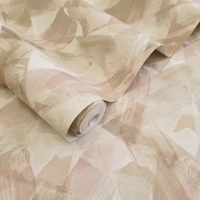 Papel de parede PINCÉIS ARTÍSTICOS ROSA DOURADO Papel de parede PINCÉIS ARTÍSTICOS ROSA DOURADO