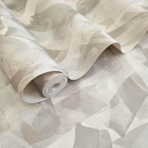 Papel de parede PINCÉIS ARTÍSTICOS CINZA PRATEADO Papel de parede PINCÉIS ARTÍSTICOS CINZA PRATEADO