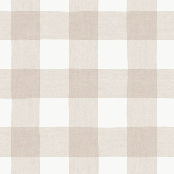 Papel pintado infantil CUADROS EFECTO TELA BEIGE