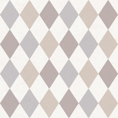 Paper pintat infantil ROMBES GRIS, BEIGE I DAURAT