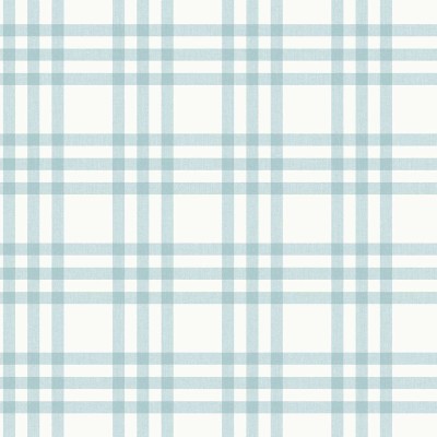 Papel pintado infantil CUADROS TARTÁN AZUL