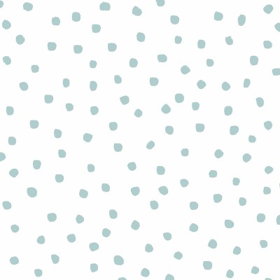 Papel pintado infantil TOPOS AZUL GRISÁCEO