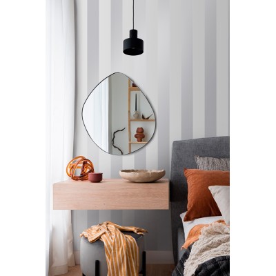 Papel pintado RAYAS GRIS Y PLATA 2