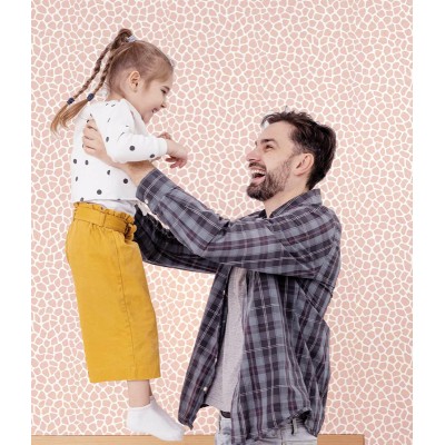 Papel de parede infantil ANIMAL PRINT ROSA 2