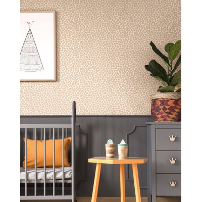 Papel pintado infantil ANIMAL PRINT MARRÓN 2