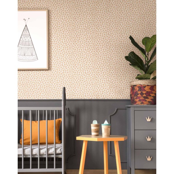 Papel de parede infantil ANIMAL PRINT MARROM Papel de parede infantil ANIMAL PRINT MARROM