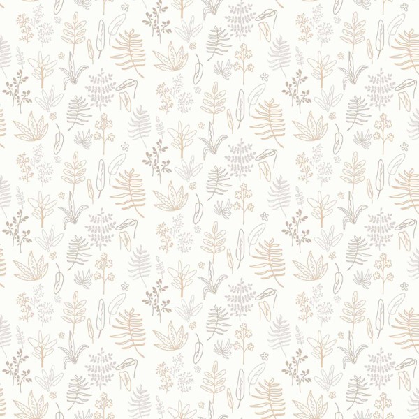 Papel de parede infantil BOTÁNICO