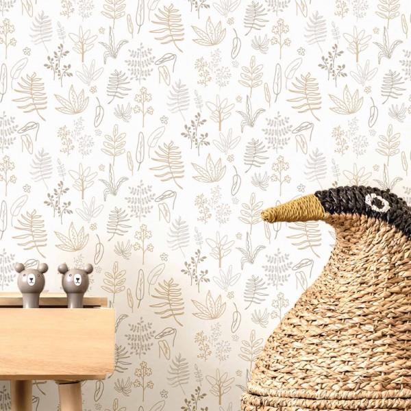 Papel de parede infantil BOTÁNICO Papel de parede infantil BOTÁNICO