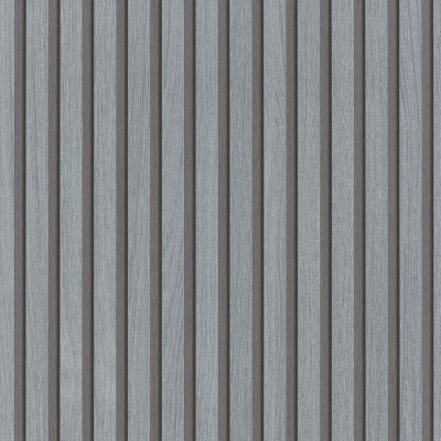 Papel pintado LISTONES DE MADERA PLATA 33395