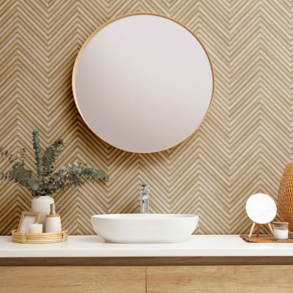 Paper pintat FUSTA CHEVRON BEIGE Paper pintat FUSTA CHEVRON BEIGE